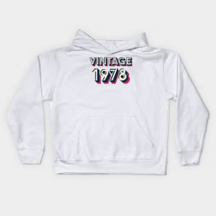 Vintage 1978 Kids Hoodie